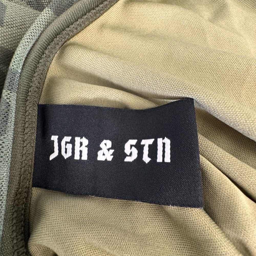 Jagger & Stone JGR STA Olive Green Slip Maxi Dress Low Back SZ 6 NWOT - Picture 8 of 13